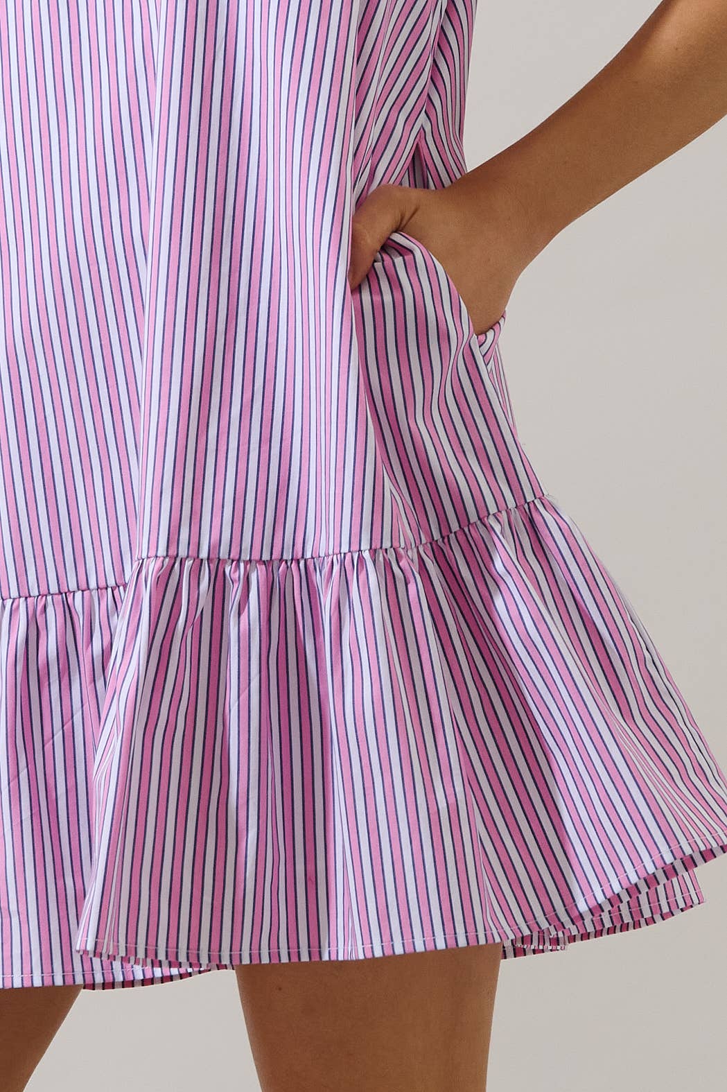 Pink Lemonade Stripe Mini Dress