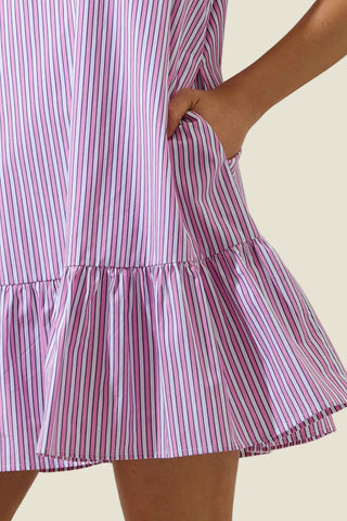 Pink Lemonade Stripe Mini Dress