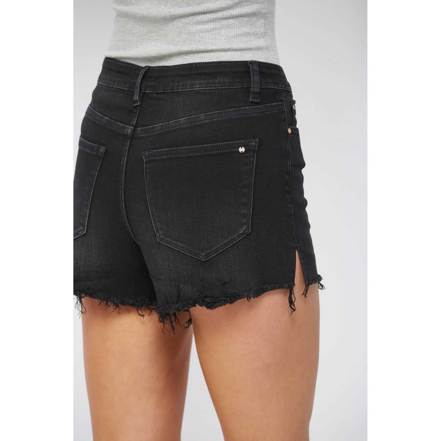 Bristol High Rise Split Hem Shorts