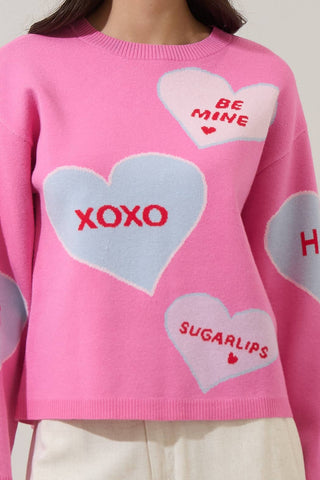Valeny Candy Heart Sweater