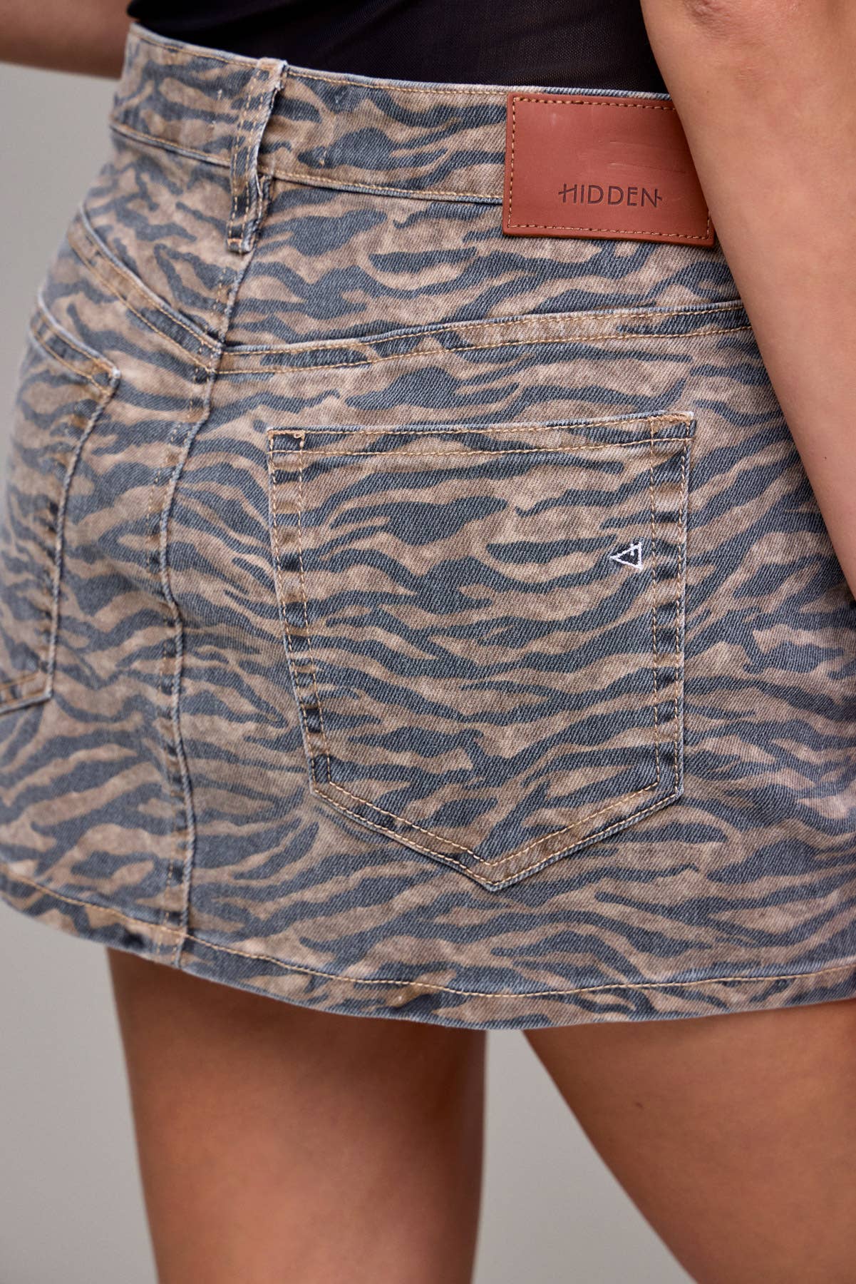 Savannah Tiger Print Mini Skirt