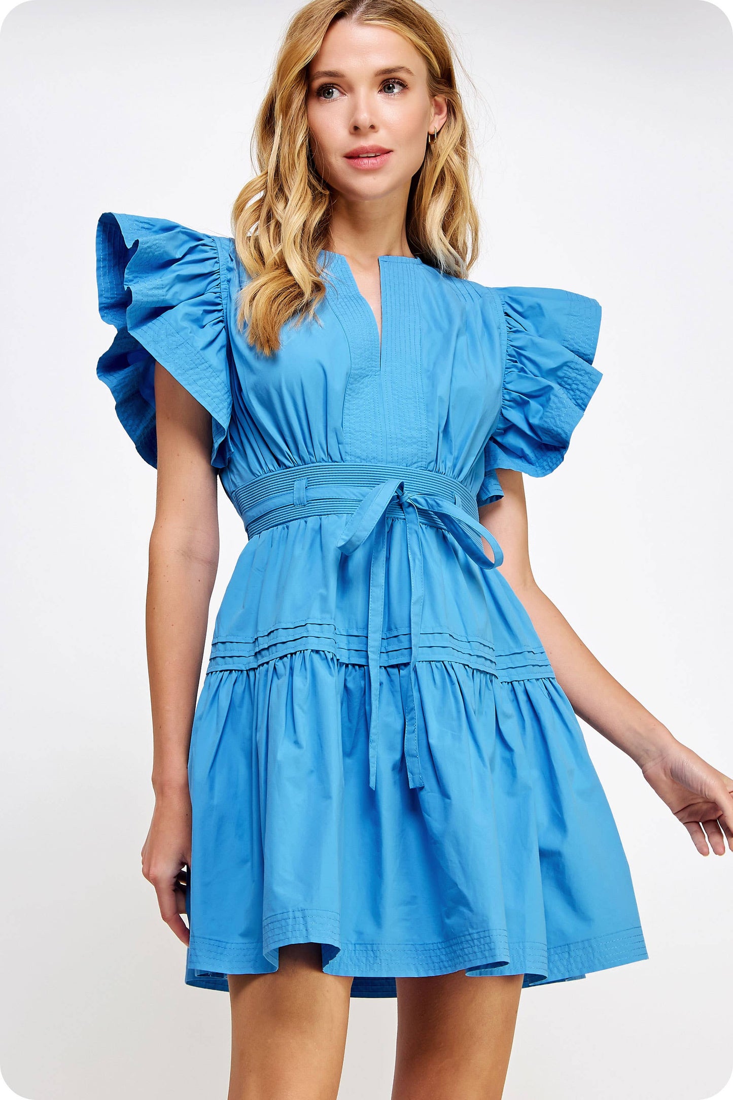 Jillian Sleeve Poplin Dress