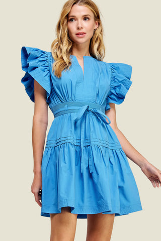 Jillian Sleeve Poplin Dress