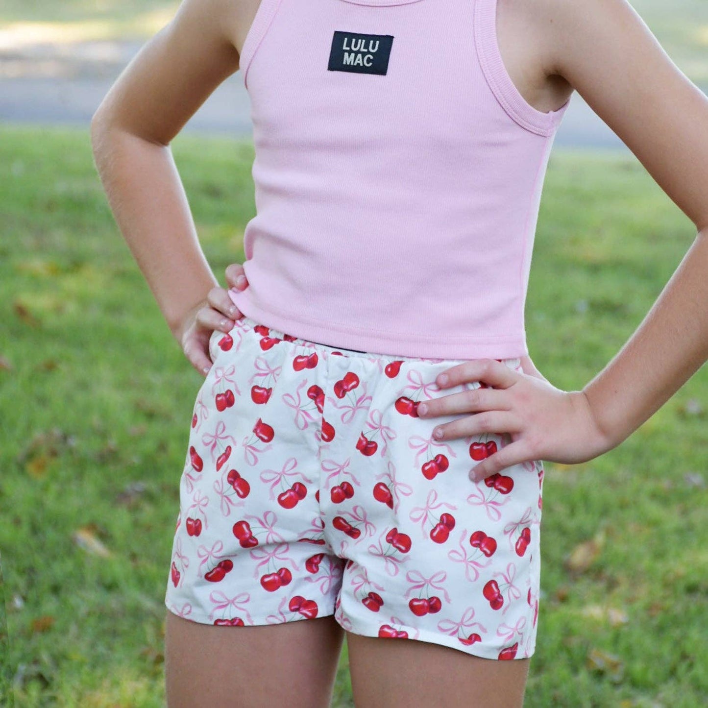 Lulu Mac Cherry Kids Shorts