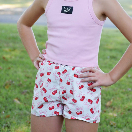 Lulu Mac Cherry Kids Shorts