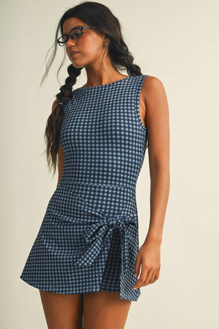 Hattie gingham wrap dress, view 24