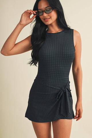 Hattie gingham wrap dress, view 10