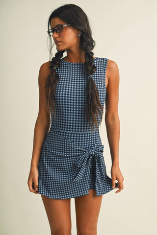 Hattie gingham wrap dress, view 31