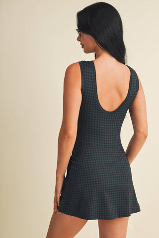 Hattie gingham wrap dress, view 4
