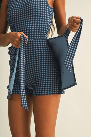 Hattie gingham wrap dress, view 28
