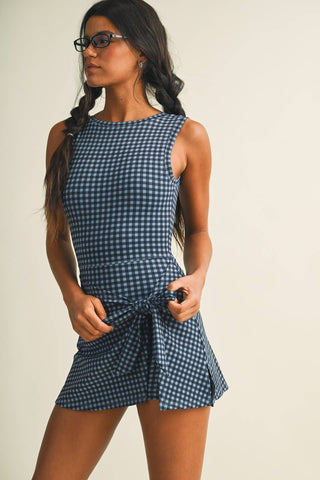 Hattie gingham wrap dress, view 26