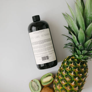 Hot Girl Summer laundry soap with pineapple and kiwi, alternate view