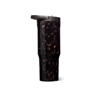 HydroJug 32 oz Sport water bottle in mocha tortoiseshell with bucket handle
