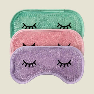 Lemon Lavender If Looks Could Chill Hot & Cold Gel Eye Masks in mint, pink and lavender
