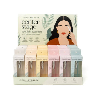 Lemon Lavender Light Up Tweezer in Center Stage retail packaging
