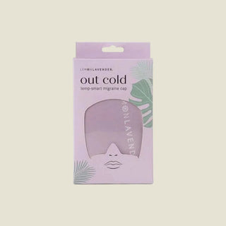 Lemon Lavender Out Cold Temp-Smart Migraine Cap in purple