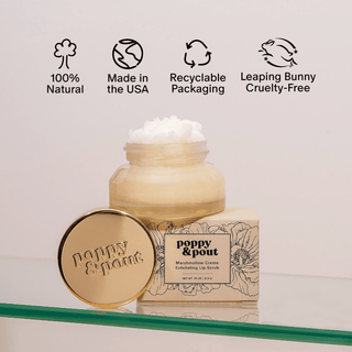 Lip Scrub, Marshmallow Creme - Blue Blossom Boutique