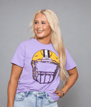 LSU Front & Back Helmet (Licensed) - Blue Blossom Boutique