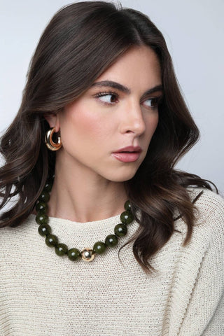 Marjorie fall beaded necklace, view 4