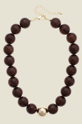 Marjorie fall beaded necklace, view 2