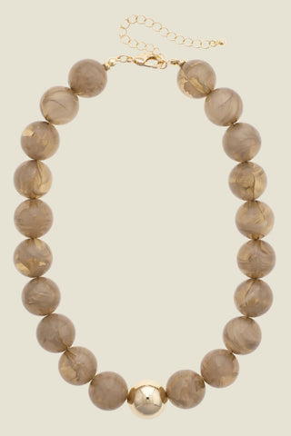 Marjorie fall beaded necklace, view 3