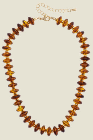 Marseille Resin Beaded Necklace - Blue Blossom Boutique