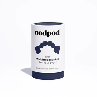 Nodpod weighted blanket packaging on a white background