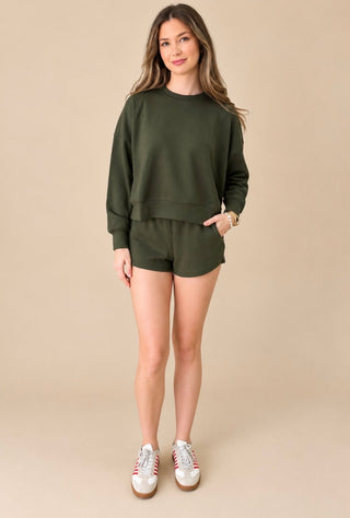 Off-Duty Scuba Pullover & Shorts Set on model, view 3