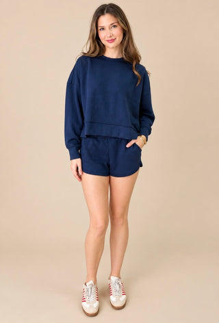 Off-Duty Scuba Pullover & Shorts Set on model, view 2