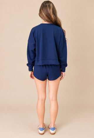 Off-Duty Scuba Pullover & Shorts Set on model, view 5