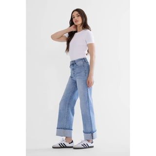 The Olivia Wide Leg Jeans, view 4