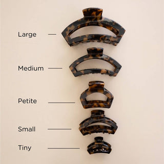 Open | Tortoise | Petite Claw Clip - Blue Blossom Boutique
