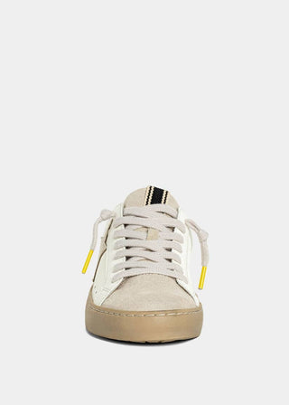 Paula Silver Grey Sparkle Lace-Up Sneakers - Blue Blossom Boutique