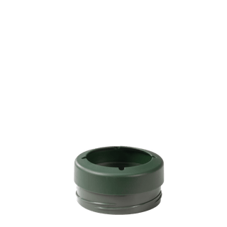 Green hydro jug lid on white background