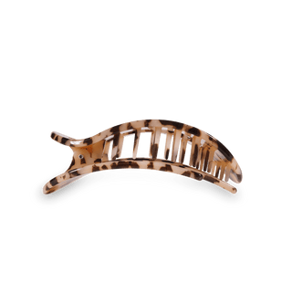 Teleties blonde tortoise medium round flat hair clip, view 3