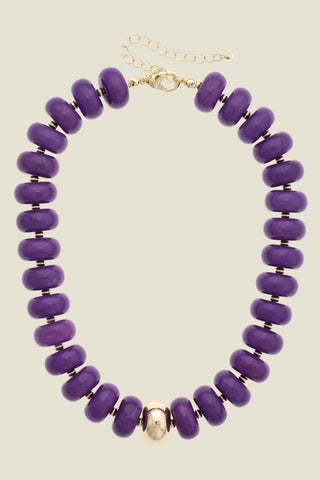 San Sebastian beaded resin necklace