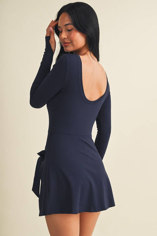 Sienna long sleeve wrap dress, view 5