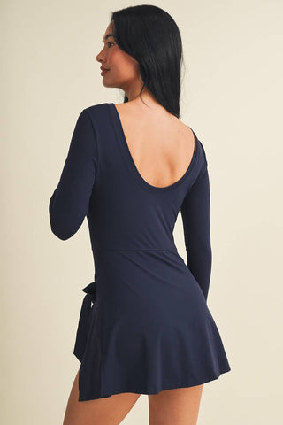 Sienna long sleeve wrap dress, view 6