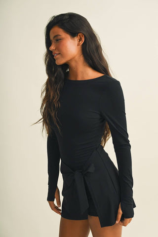 Sienna long sleeve wrap dress, view 40