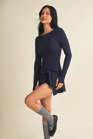 Sienna long sleeve wrap dress, view 14