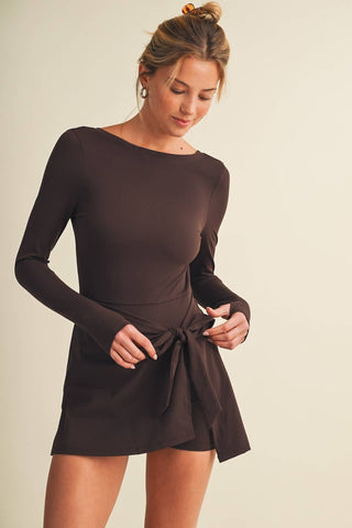 Sienna long sleeve wrap dress, view 38
