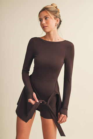 Sienna long sleeve wrap dress, view 34