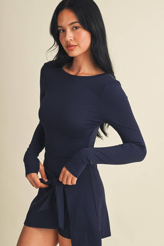 Sienna long sleeve wrap dress, view 15