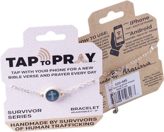 Tap To Pray® Survivor Series Chain Bracelet - Blue Blossom Boutique
