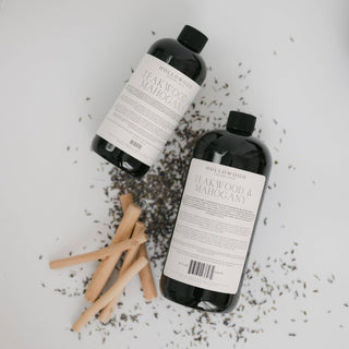Teakwood & Mahogany Luxury Liquid Laundry Soap, two bottles