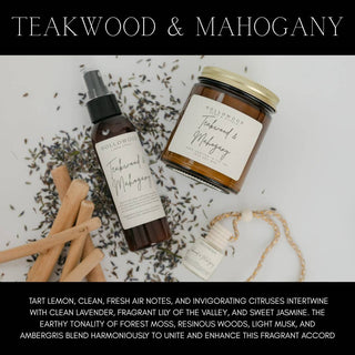 Teakwood & Mahogany laundry soap bottle and jar