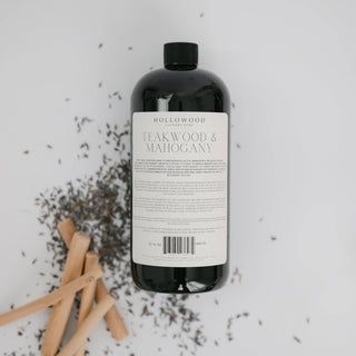 Teakwood & Mahogany Luxury Liquid Laundry Soap bottle with lavender
