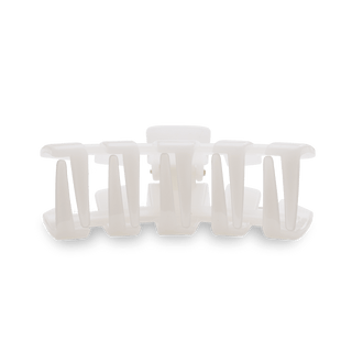 White hair clip on a white background