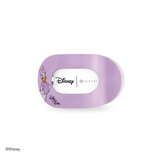 Disney TELETIES Daisy Duck Small Flat Hair Clip with a lightweight low-profile design for fine hair and half-up styles