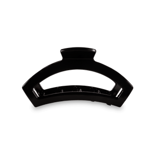 TELETIES Medium Open Hair Clip in Jet Black with bendable teeth for medium to thick hair